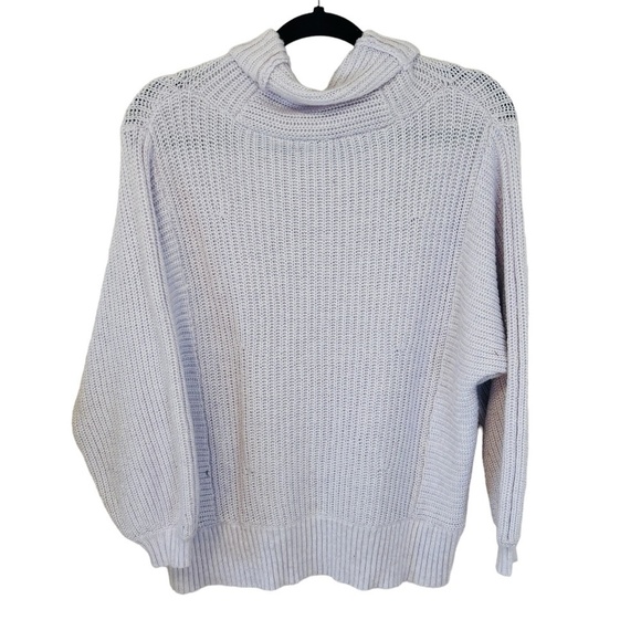 American Eagle Lavender Lilac Sz M Turtle neck Cowl neck - Picture 5 of 8